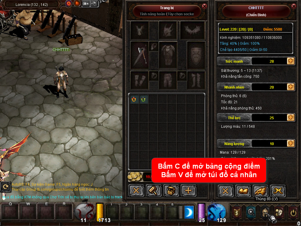 Chức năng chính của Game MU Thế Kỷ