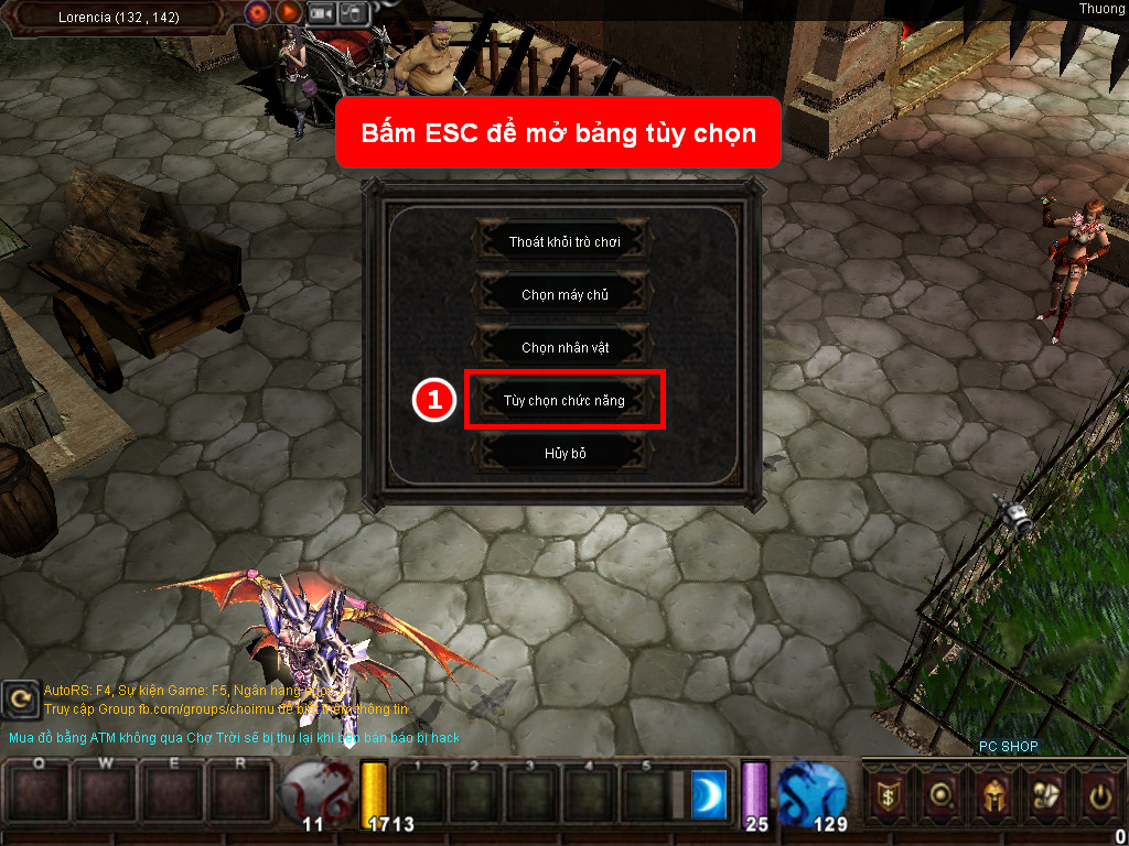 Chức năng chính của Game MU Thế Kỷ